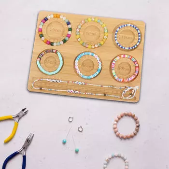 Ювелирные изделия, доска для бисероплетения, дизайнерский поднос из изысканного бамбука, многоразовый для изготовления