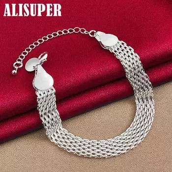 Ювелирные изделия из браслета из стерлингового серебра 925 пробы толщиной 10 мм 20cm