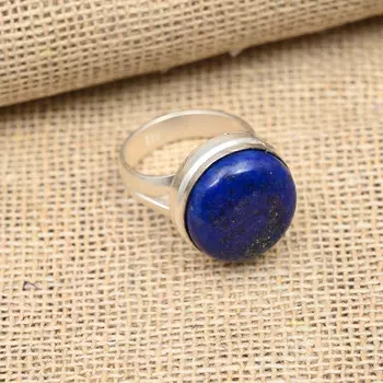 Ювелирные изделия из драгоценного камня ручной работы из стерлингового серебра 925 пробы с роскошным лазуритом 4 синий