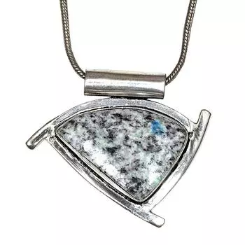 Ювелирные изделия из драгоценных камней яшмы, серебряное ожерелье ручной работы, этническая нить макраме