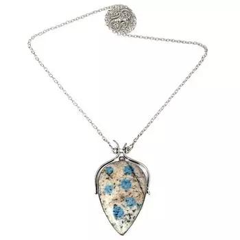 Ювелирные изделия из драгоценных камней яшмы, серебряное ожерелье ручной работы, этническая нить макраме