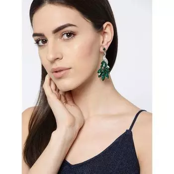 Ювелирные изделия из коллекции Валентина, модные серьги с павлиньими серьгами из швейцарского циркона для девочек и женщин