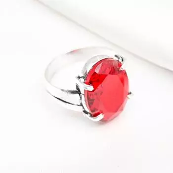 Ювелирные изделия из красного граната, кольцо из цельного серебра 925 пробы, кольцо с драгоценными камнями ручной работы на День памяти 4 красный