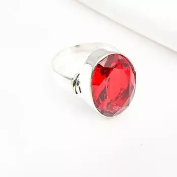 Ювелирные изделия из красного граната, кольцо из цельного серебра 925 пробы, кольцо с драгоценными камнями ручной работы на День памяти 4 красный
