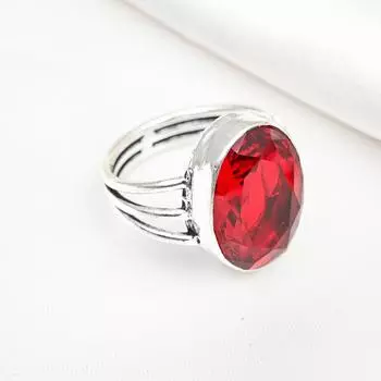 Ювелирные изделия из красного граната, кольцо из цельного серебра 925 пробы, кольцо с драгоценными камнями ручной работы на День памяти 4 красный
