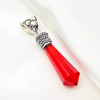 Ювелирные изделия из красного граната, кулон из цельного серебра 925 пробы, кулон из драгоценных камней ручной работы на День памяти 1.96 Inches красный