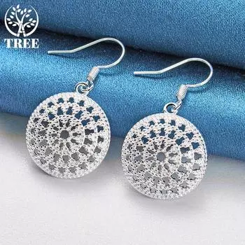 Ювелирные изделия из круглого серебра 925 пробы