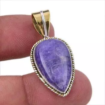 Ювелирные изделия из натурального радужного лунного камня 925 пробы, двухцветный кулон 1,50 дюйма y2M94