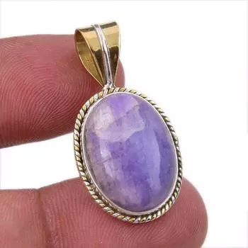 Ювелирные изделия из натурального радужного лунного камня 925 пробы, двухцветный кулон 1,50 дюйма Q9b11