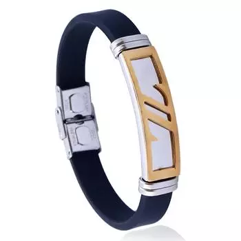 Ювелирные изделия из нержавеющей стали, мужской браслет из титановой стали, модный браслет из нержавеющей стали и кожи.