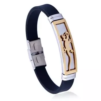 Ювелирные изделия из нержавеющей стали, мужской браслет из титановой стали, модный кожаный персонализированный браслет, простой модный браслет.