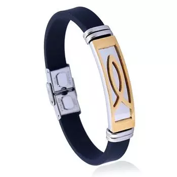 Ювелирные изделия из нержавеющей стали, мужской браслет из титановой стали, модный браслет из нержавеющей стали и кожи.