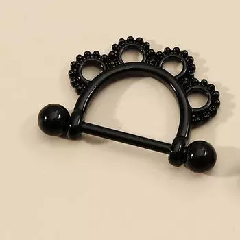 Ювелирные изделия из нержавеющей стали, U-образная краска, женские нагрудные кольца, модный лак, молочный лак для ногтей чёрный