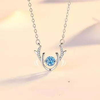 Ювелирные изделия из ниши из стерлингового серебра с легким роскошным дизайном и ключичной цепочкой с цирконом