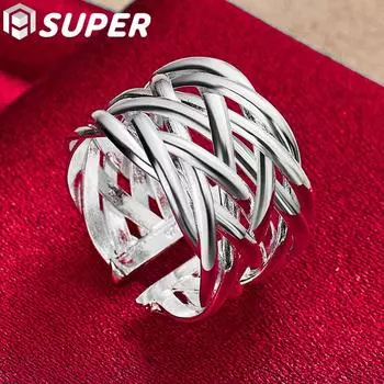 Ювелирные изделия из открытого плетения из стерлингового серебра 925 пробы