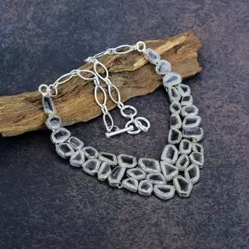 Ювелирные изделия из ожерелья с аметистом Super 23, ювелирные изделия из цельного серебра 925 пробы, великолепное ожерелье ручной работы с драгоценными камнями для любви Adjustable with 18 inches фиолетовый