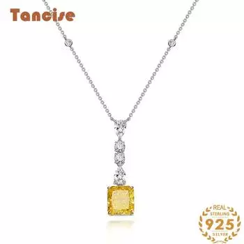 Ювелирные изделия из серебра 925 пробы, ожерелье с крестом, геометрическая простота, цепочка на ключицы, модный универсальный кулон 40 + 3 см жёлтый