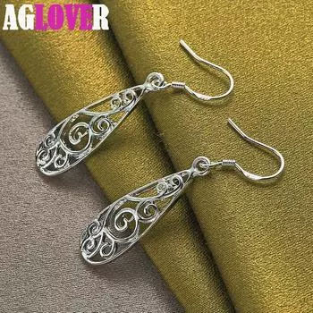 Ювелирные изделия из серебра 925 пробы с геометрическим рисунком в стиле ретро