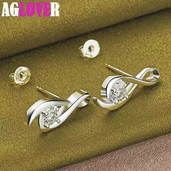 Ювелирные изделия из серебра 925 пробы с цирконами AAA