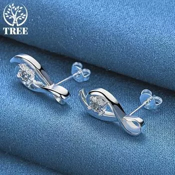 Ювелирные изделия из серебра 925 пробы с цирконами AAA