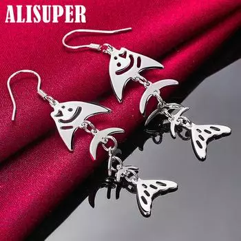 Ювелирные изделия из серебра 925 пробы с рыбьими костями