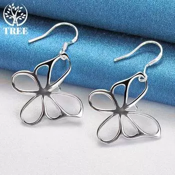 Ювелирные изделия из серебра 925 пробы с бабочками