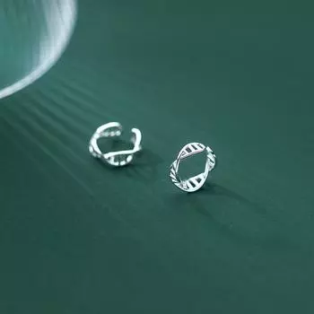 Ювелирные изделия из серебра 925 пробы с модным темпераментом, полые серьги-клипсы, простые серьги-кресты для женщин, оптовая продажа