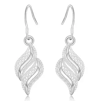 Ювелирные изделия из стерлингового серебра 925 пробы, женские модные милые маленькие прозрачные серьги-гвоздики с кристаллами CZ, подарок для девочек-подростков, женский подарок