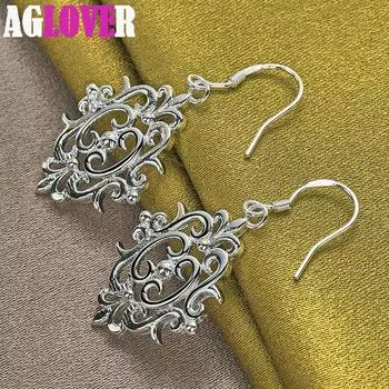 Ювелирные изделия из стерлингового серебра 925 пробы в форме ретро-геометрии