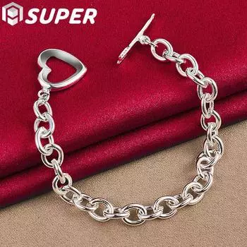 Ювелирные изделия из стерлингового серебра 925 пробы 20cm