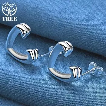 Ювелирные изделия из стерлингового серебра 925 пробы с сердечками-гвоздиками