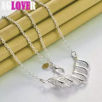 Ювелирные изделия из стерлингового серебра 925 пробы с подвеской-цепочкой длиной 18 дюймов 45cm