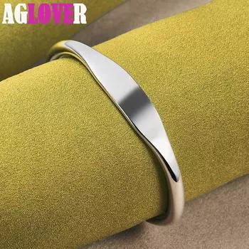 Ювелирные изделия из стерлингового серебра 925 пробы с двойными бусинами-манжетами