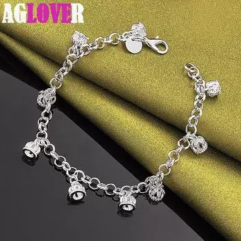 Ювелирные изделия из стерлингового серебра 925 пробы с подвеской-короной из циркона ААА 20cm