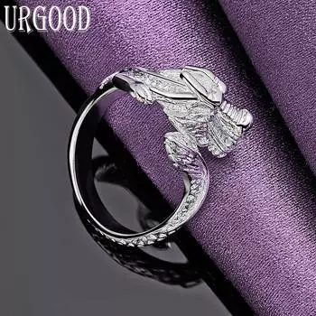 Ювелирные изделия из стерлингового серебра 925 пробы с открытым драконом