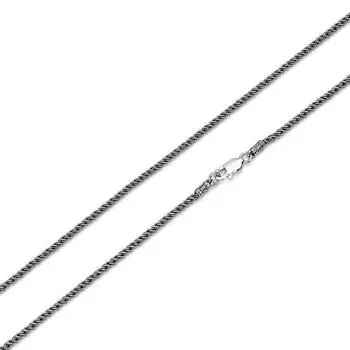 Ювелирные изделия из стерлингового серебра 925 пробы, 2 мм, шестисимвольная мантра буддизма, ретро пеньковая веревка, мужское и женское ожерелье 50cm