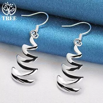 Ювелирные изделия из стерлингового серебра 925 пробы в форме полумесяца