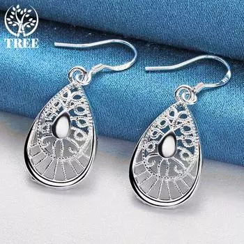 Ювелирные изделия из стерлингового серебра 925 пробы в форме капли воды