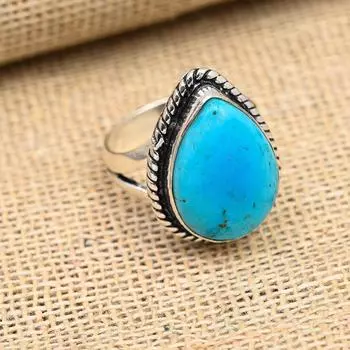 Ювелирные изделия из стерлингового серебра 925 пробы Спящая красавица с бирюзовым драгоценным камнем ручной работы на Рождество 4 синий