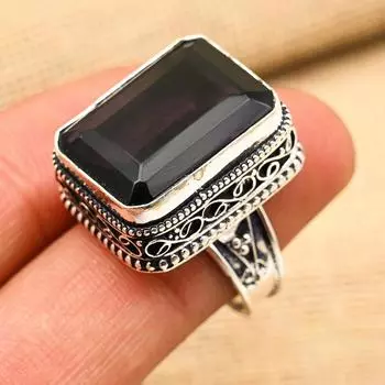 Ювелирные изделия из стерлингового серебра 925 пробы с аметистом ручной работы ко Дню памяти 4 фиолетовый