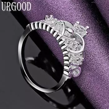 Ювелирные изделия из стерлингового серебра 925 пробы с цирконом AAA 7#