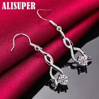 Ювелирные изделия из стерлингового серебра 925 пробы с цирконом AAA