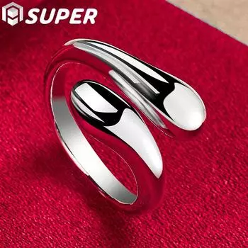 Ювелирные изделия из стерлингового серебра 925 пробы с каплями воды/каплями дождя