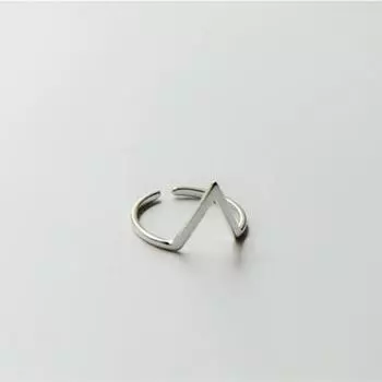 Ювелирные изделия из стерлингового серебра 925 пробы от Koren Fashion, простые открывающиеся элементы в виде буквы V и геометрической формы, красивые открывающиеся кольца R112