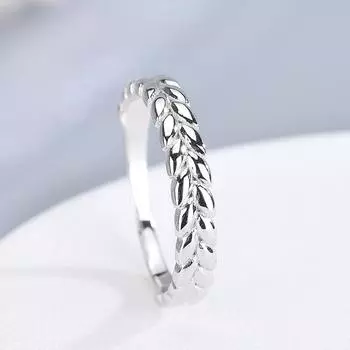 Ювелирные изделия из стерлингового серебра 925 пробы в корейском стиле с рисовым початком, модные универсальные кольца-ювелирные изделия 6