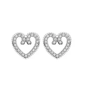 Ювелирные изделия из стерлингового серебра 925 пробы, серьги-гвоздики с прозрачными цирконами в форме сердца для женщин, серебряные серьги S925 Pendientes Mujer