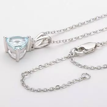 Ювелирные изделия из стерлингового серебра 925 пробы, ожерелья 7*7 мм, натуральный топаз, ожерелья для женщин, годовщина свадьбы, подарки для женщин