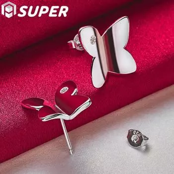 Ювелирные изделия из стерлингового серебра 925 пробы с бабочкой AAA и цирконом