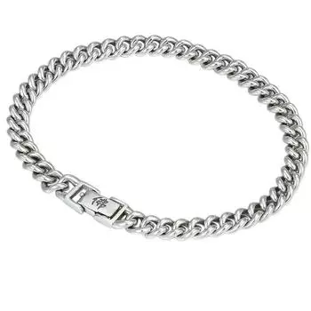 Ювелирные изделия из стерлингового серебра S925, тайское серебро, популярный простой браслет со словом Будды, шестисимвольная мантра, глянцевый мужской тонкий браслет