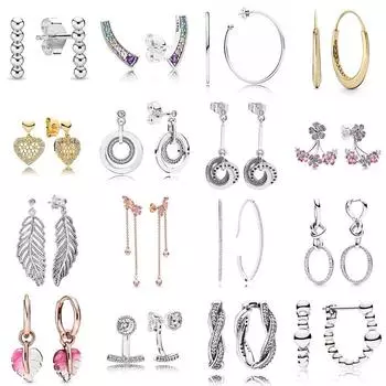 Ювелирные изделия Kenora 2023 Популярные женские браслеты из стерлингового серебра 925 пробы, серьги, подходящие для модного ожерелья из бисера Diy, подарочные ювелирные изделия белый